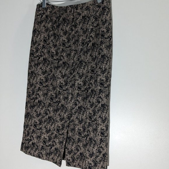BNWT Boss By Hugo Boss Textured Vilori Pencil Skirt Beige Black Size 4 - Picture 2 of 6